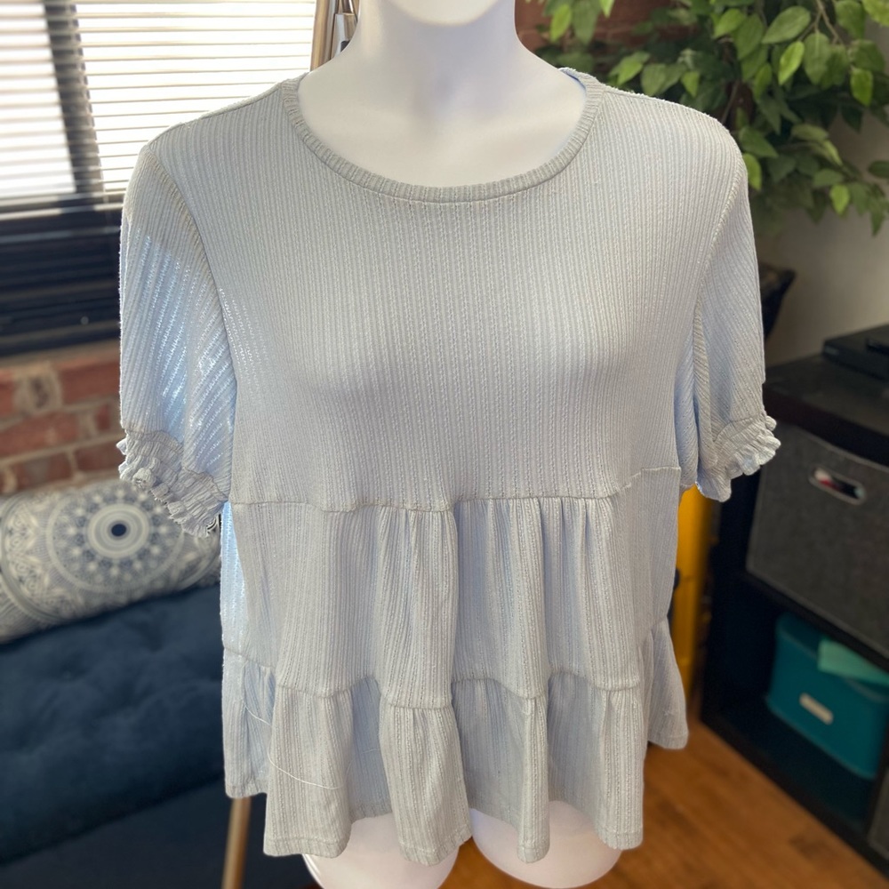 Baby blue top
